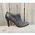 Stiefeletten Jil Sander aus Samtleder und Python Grau Größe 40 - Ansicht 2