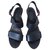 Yves Saint Laurent Sandals Black Leather  ref.68519