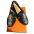 Hermès sneakers Black Leather  ref.68546