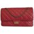 2.55 Chanel Handtaschen Rot Leder  ref.68603