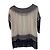Alice + Olivia Top de georgette de seda blanco Nathalie - vista 2