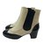Chanel Boots Black White Patent leather  ref.68681