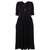 Céline halblanges schwarzes Kleid Viskose  ref.68810