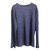 T By Alexander Wang T-Shirt Blau Grau Leinen  ref.68826