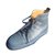 Christian Louboutin scarpe da ginnastica Blu Grigio Grigio antracite Pelle  ref.68899