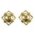 Chanel Vintage Earrings Golden Metal  ref.68946