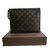 "Louis Vuitton 26" Clutch Bag Brown Leather  ref.69183