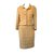 Chanel Skirt suit Peach Silk Wool  ref.69215