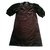 Maje Dresses Dark brown Silk Cotton  ref.69269
