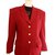 Céline Jacket Red Wool  ref.69383