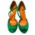Gucci Sandals Green Leather  ref.69504
