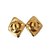 Chanel Brincos Dourado Aço  ref.69620