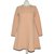 Ganni Robe Coton Polyester Viscose Elasthane Orange  ref.69677
