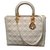 Christian Dior Lady Dior White Leather  ref.70018