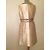 Vestido Pierre Balmain de seda sem mangas creme e dourado Branco - vista 5