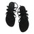 Gucci sandali Nero Pelle verniciata  ref.70135