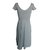 Majestic robe grise coton et lin  ref.70401