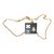 Chanel hängende Halskette Schwarz Golden Metall Harz  ref.70620