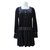 Anna Sui Robe Polyester Noir  ref.71040