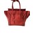 Céline Luggage Red Leather  ref.71109