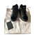 Giuseppe Zanotti Sneakers Black Navy blue Leather Velvet Patent leather  ref.71131