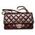 Chanel Metier D'art Special edition Flap Bag Dark red Leather  ref.71152
