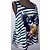 Canotta Desigual Bianca e Blu Navy in Cotone con Ricami Bianco - vista 6