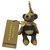 Burberry Anillo de oso de Thomas llavero adornado con la mochila The Rucksack. Castaño  ref.71291