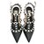 Valentino Black and White Rockstud heels Leather  ref.71454
