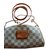 Louis Vuitton Eva Beige Leather Cloth  ref.71537