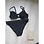 Autre Marque Costume da bagno Aubade nero push-up con occhielli dorati - vista 3