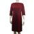 Diane Von Furstenberg Dress Dark red Wool Polyamide  ref.71785