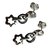 Montblanc Earrings Silvery Silver  ref.71816