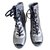Chanel boots Silvery  ref.71874