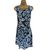 Gerard Darel Dress Blue Cream Silk  ref.72056