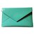 Tiffany & Co Mini pochette Cuir vernis Vert  ref.72154