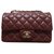 Chanel Handtaschen Bordeaux Leder  ref.72247