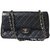 Chanel Handtaschen Marineblau Leder  ref.72290