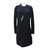 Chloé Dress Black Silk Polyester Viscose Elastane  ref.72321