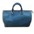 Louis Vuitton Jahrgang Speedy 35 Blau Leder Leinwand  ref.72477
