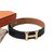 Hermès belt Black Golden Leather  ref.72482