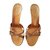 Gucci Mules Golden Leather  ref.72550