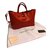 Longchamp Roseau heritage Coral Leather  ref.72553
