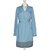 Diane Von Furstenberg Kleid Blau Baumwolle Strahl  ref.72756