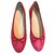 Chanel Ballet flats Pink Patent leather  ref.72843