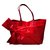 Valentino Rote Umhängetasche aus Lackleder  ref.73035