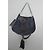Borsa Messenger Ikks Blu Pelle Effetto Velluto - vista 14