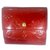 Louis Vuitton porte monaie Cuir Rouge  ref.73153