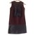 Louis Vuitton Kleid Bordeaux Leder Seide Wolle  ref.73181