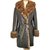Sam Rone Coats, Outerwear Brown Leather Fur  ref.73353